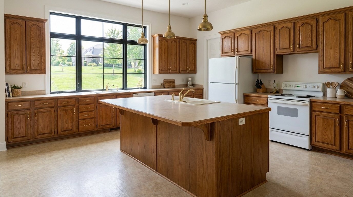 Kitchen before remodel